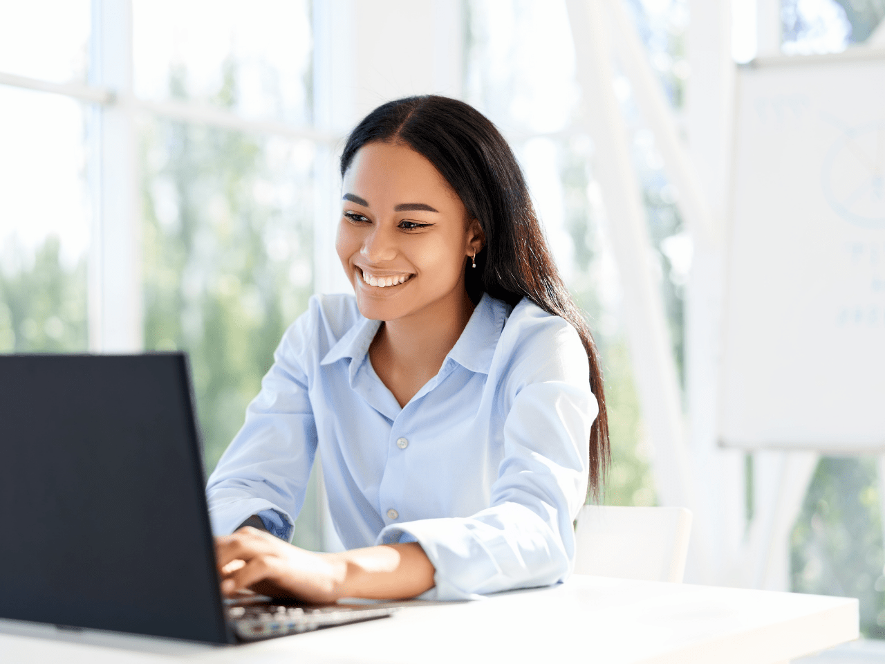 Young African American Financial Advisor Conducting A Virtual Meeting. Netvesco Virtual Planning Concept.