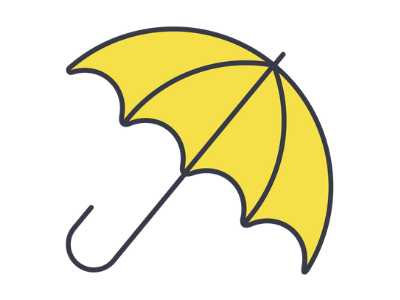 Abstract umbrella. Financial planning/ insurance planning concept.