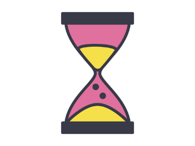 Abstract hourglass. Financial planning/ retirement planning concept.