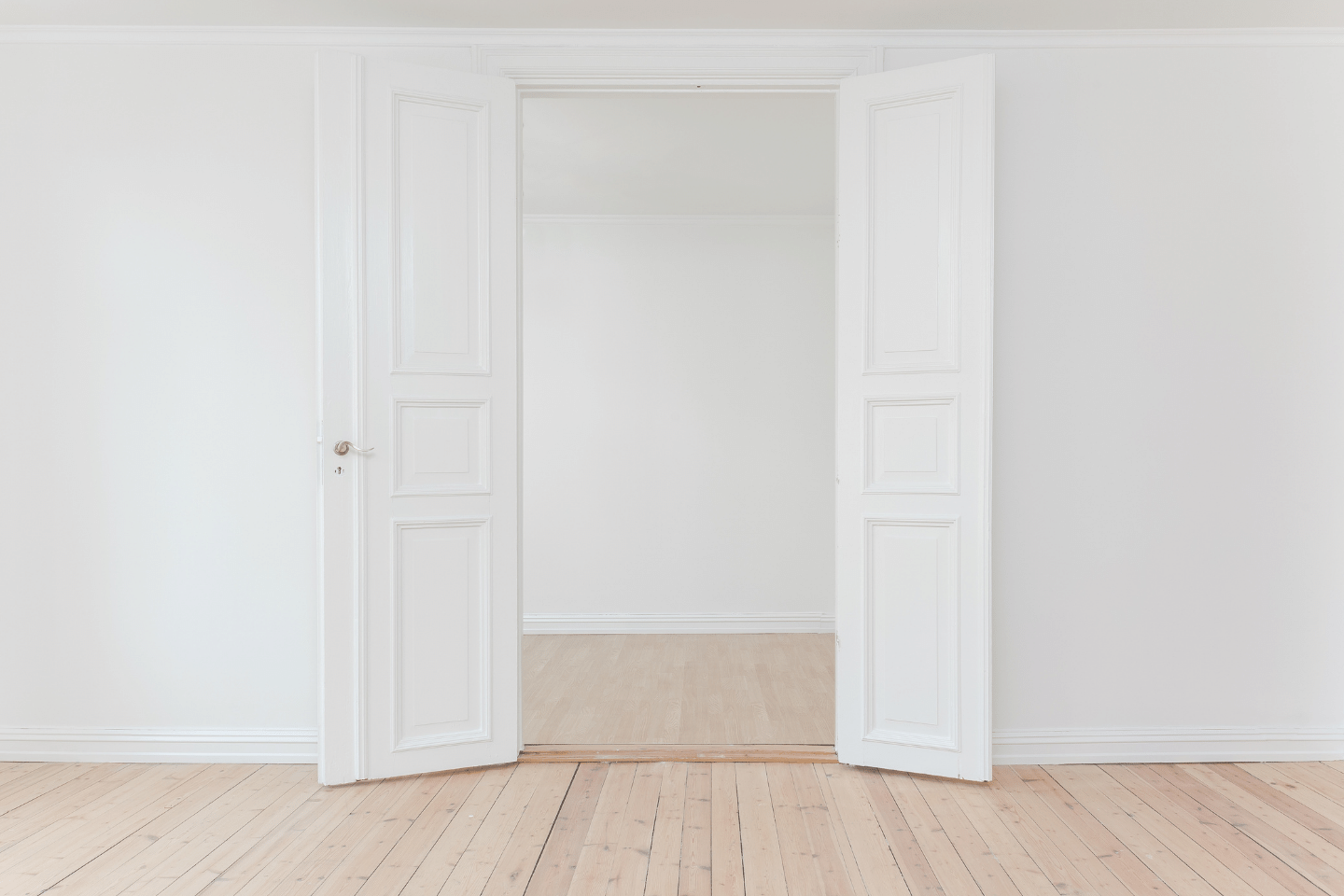 Open white doors. Welcome to the Netvesco Personal Finance Blog.