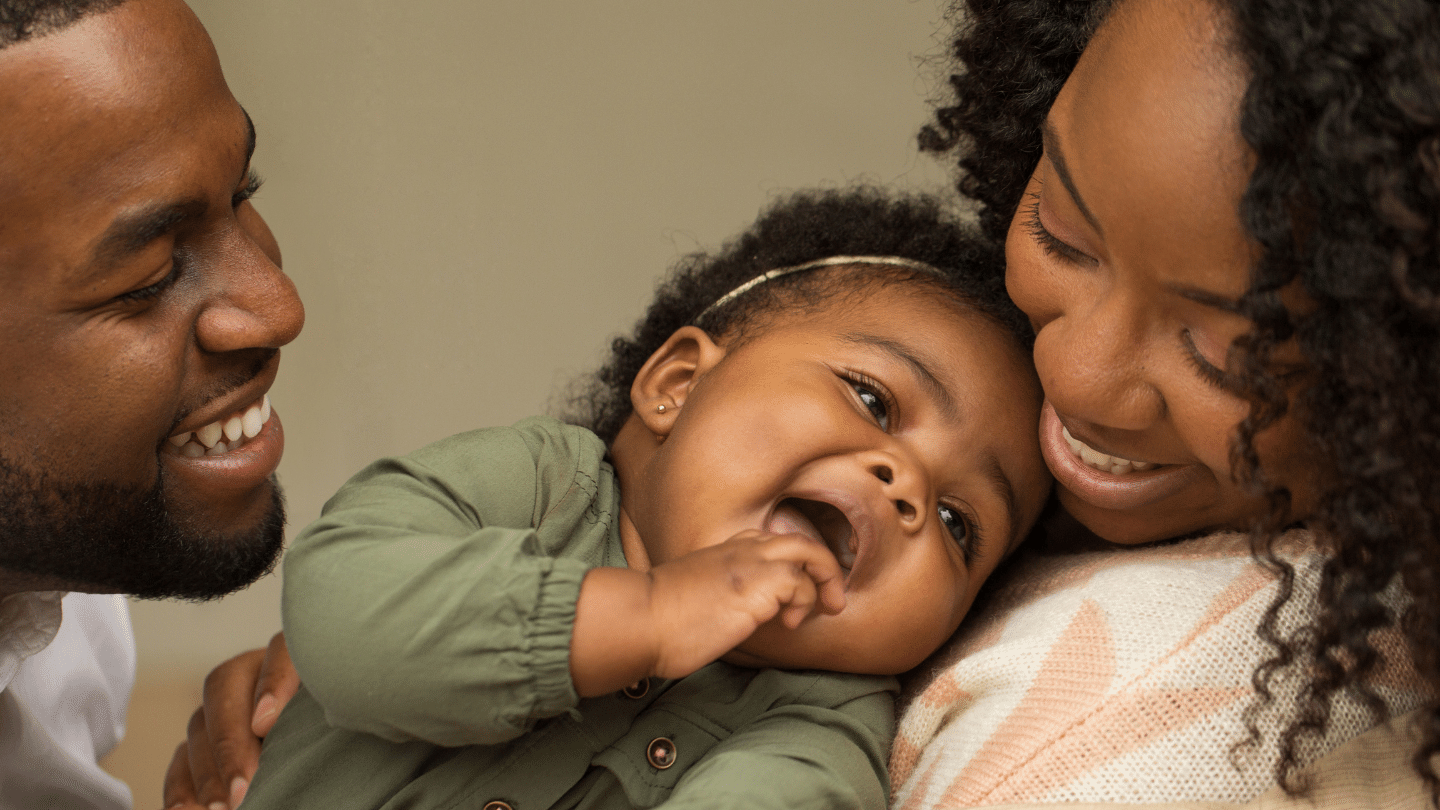 Happy African American Family